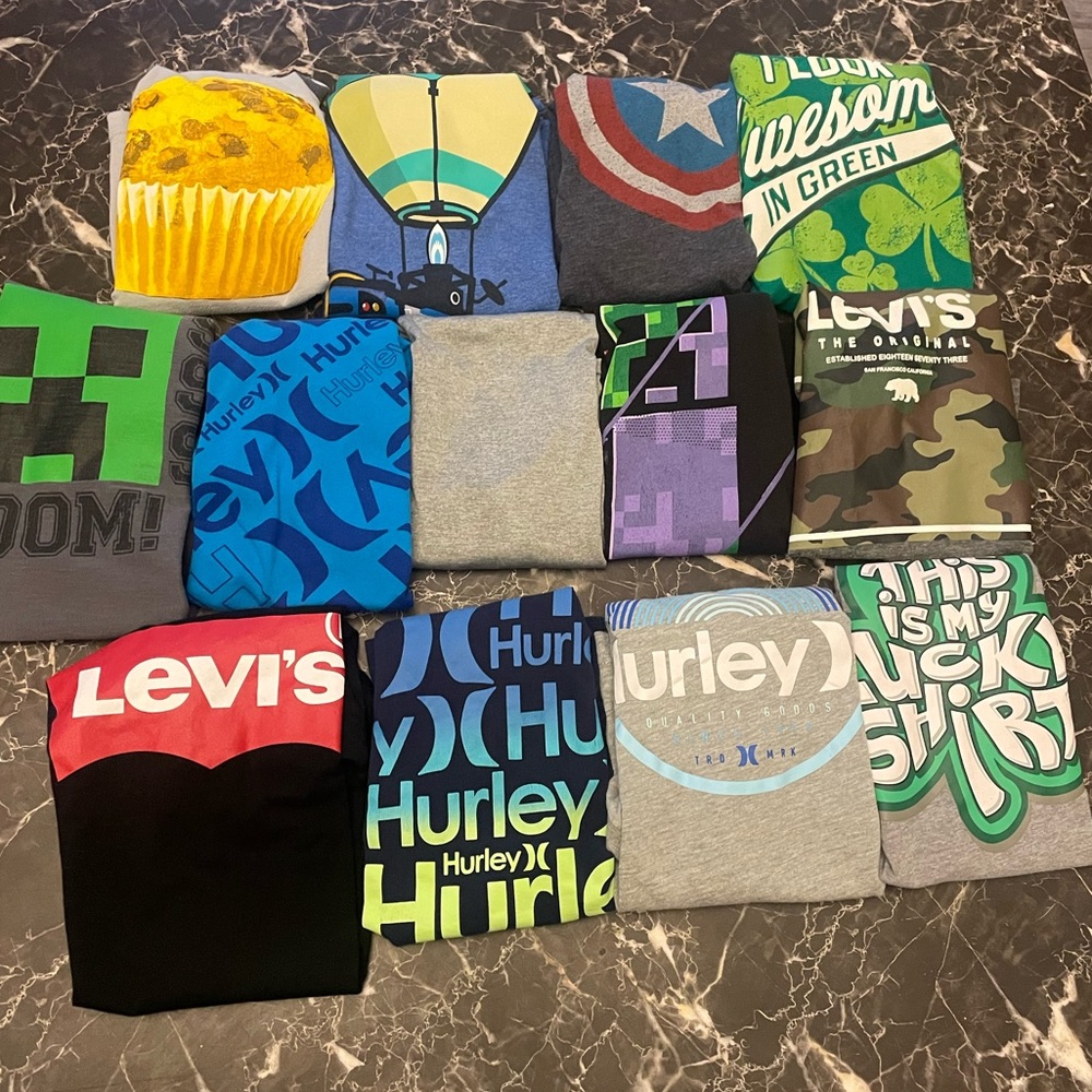 Boys short sleeve bundle size 8